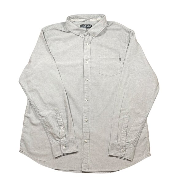 Mens Nike XXL Gray Long Sleeve Button Down Shirt - Engineered for World Class - Picture 1 of 10